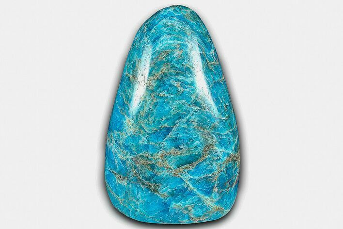 Free-Standing, Polished Blue Apatite - Madagascar #361781